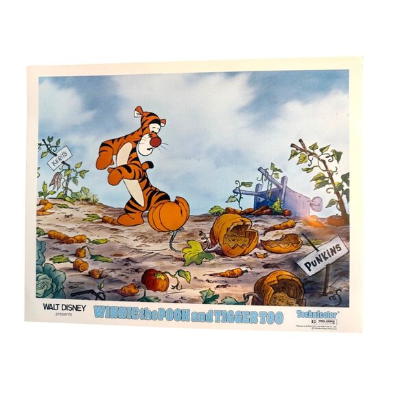 Vintage Walt Disney Winnie The Pooh And Tigger Too 1974 Lithograph Prints Set 4 - Picture 3 of 7